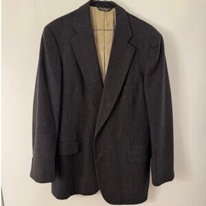 Paul Stuart Men’s 42R 100% Wool Blazer Sport Coat Charcoal Gray Classic Jacket